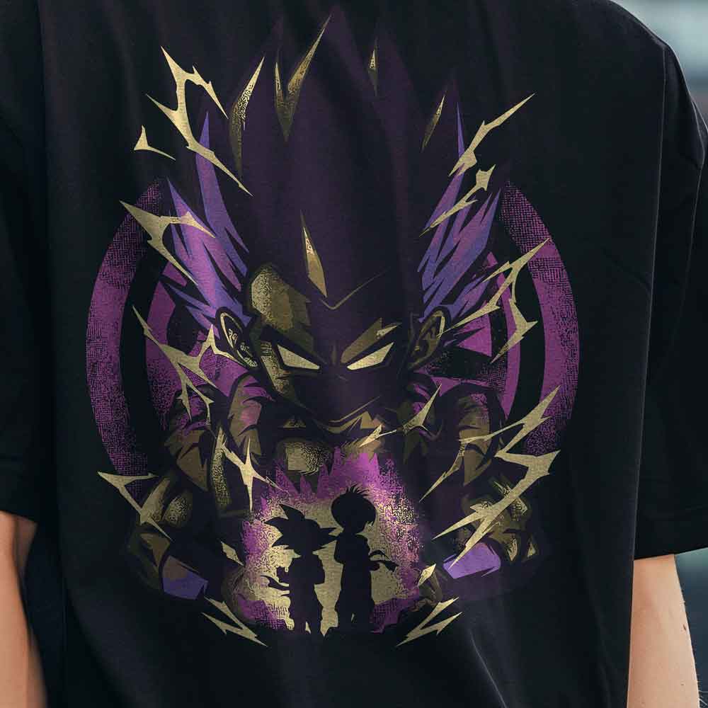 Dragon Ball Z - Tshirt Mauve Sayan / Customisable