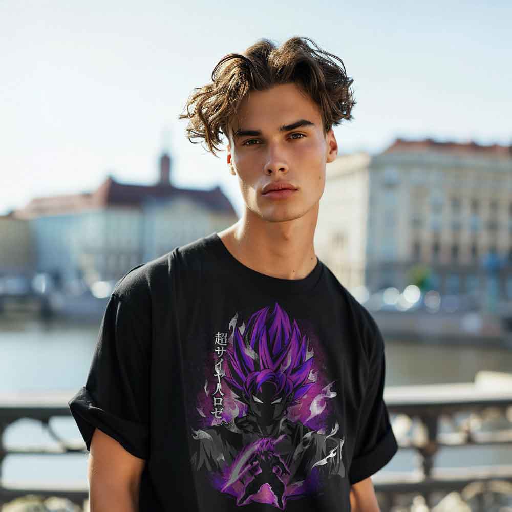 Dragon Ball Z - T-Shirt Purple Sayan / Customisable