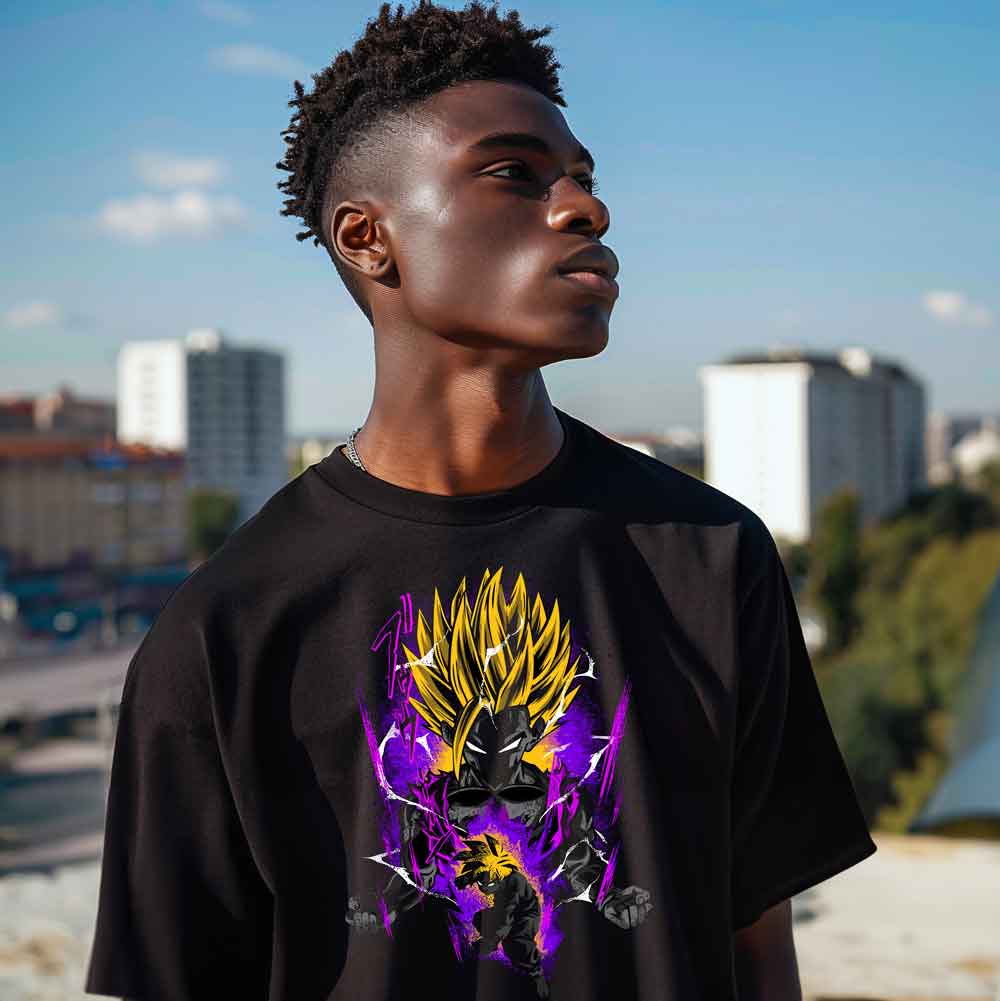 Dragon Ball Z - T-Shirt Purple Vegeta / Customisable