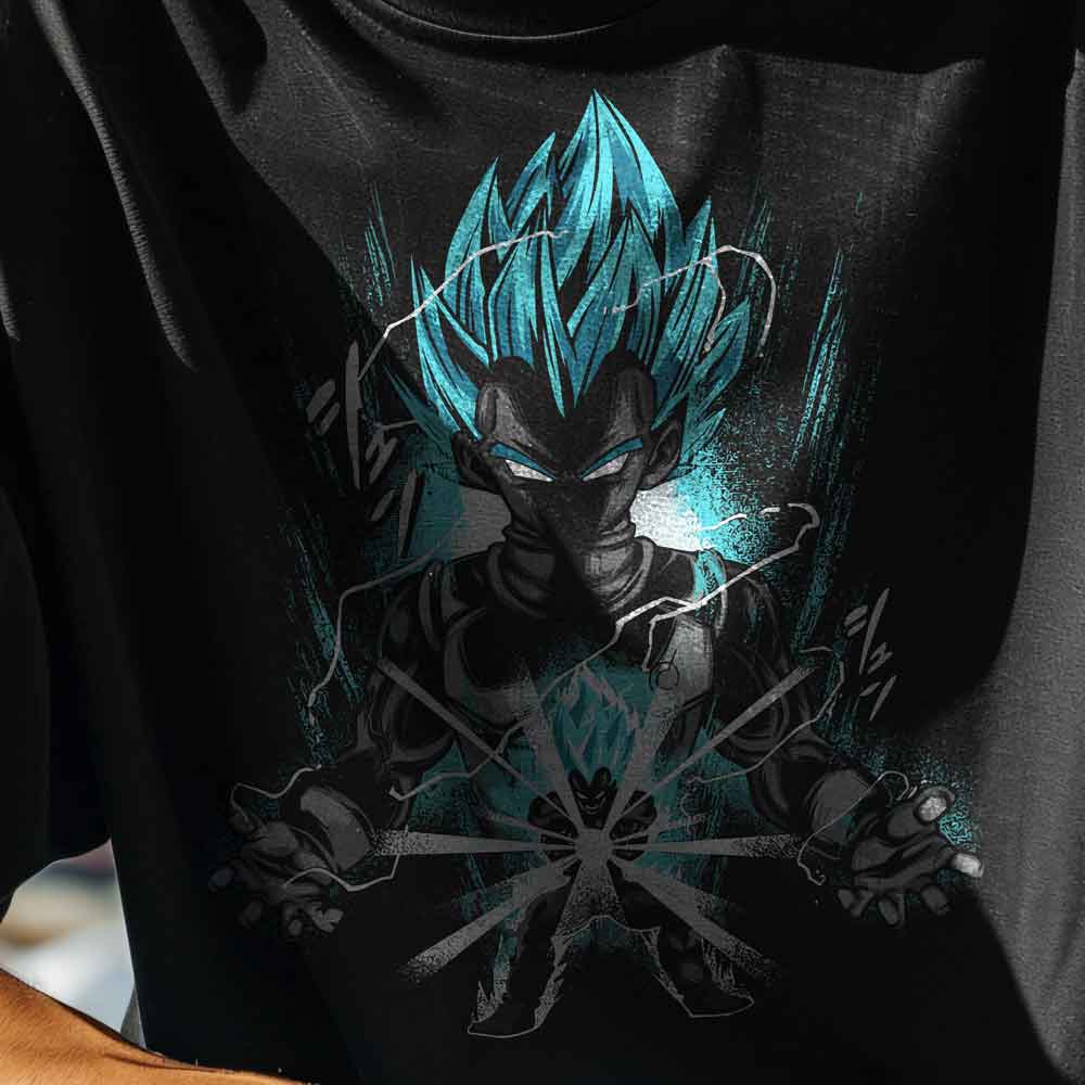 Dragon Ball Z - T-Shirt Turquoise Sayan / Customisable