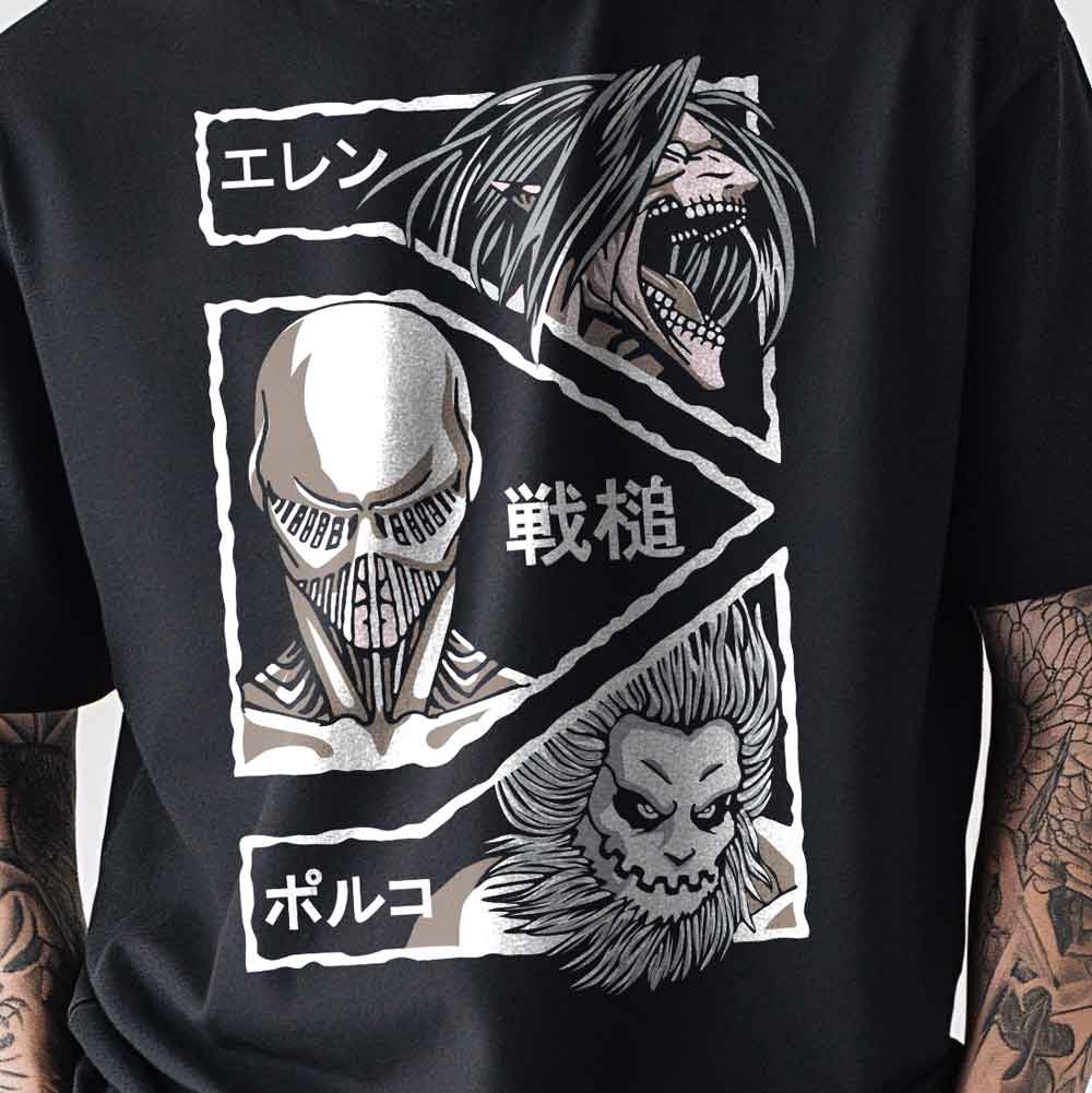 Attack On Titan - T-shirt Teeth Of Death / Customisable