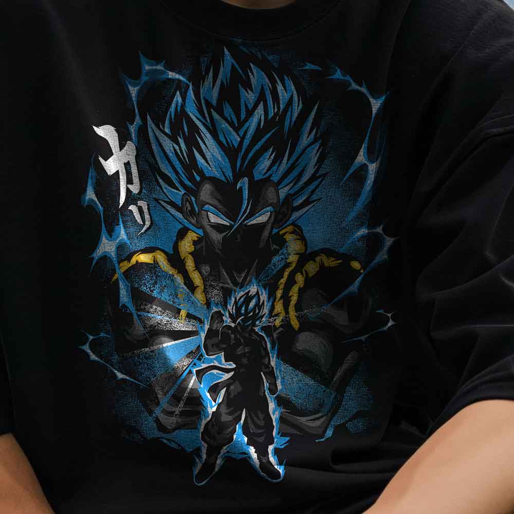Dragon Ball Z - T-Shirt Gogeta SSJ Blue / Customisable