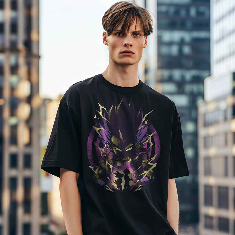 Dragon Ball Z - Tshirt Mauve Sayan / Customisable