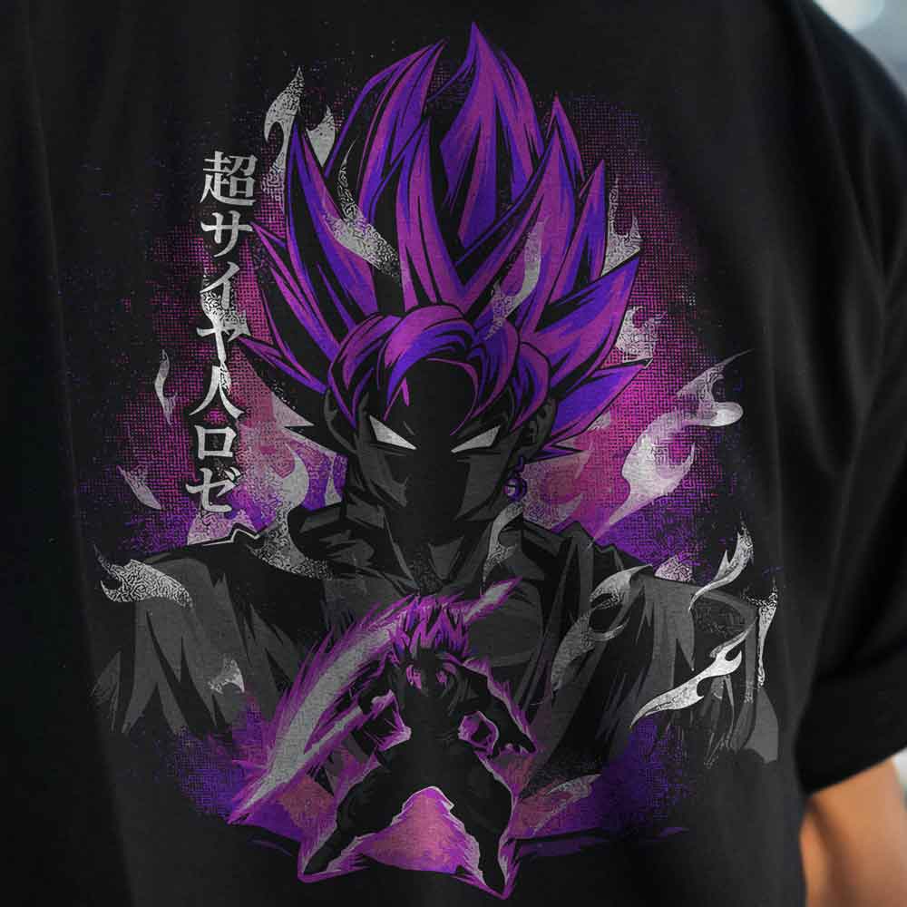 Dragon Ball Z - T-Shirt Purple Sayan / Customisable