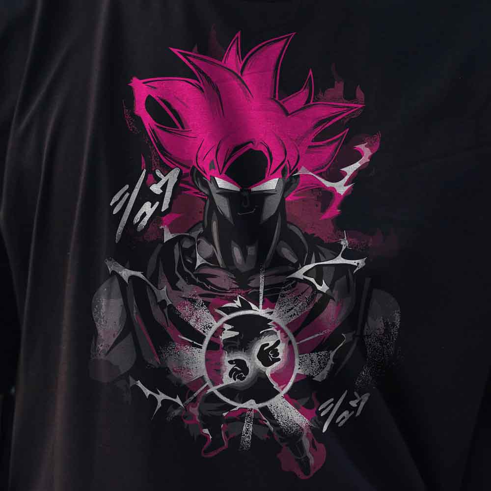 Dragon Ball Z - T-Shirt Pink Sayan / Customisable