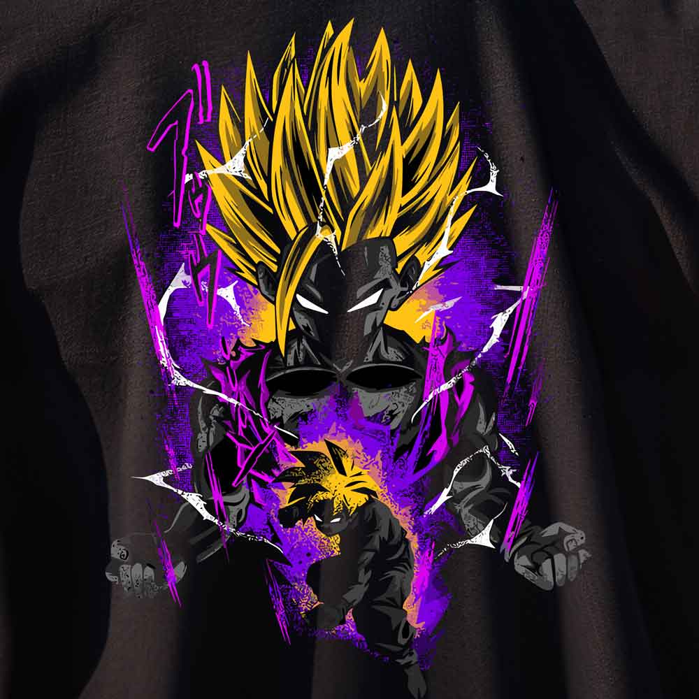Dragon Ball Z - T-Shirt Purple Vegeta / Customisable