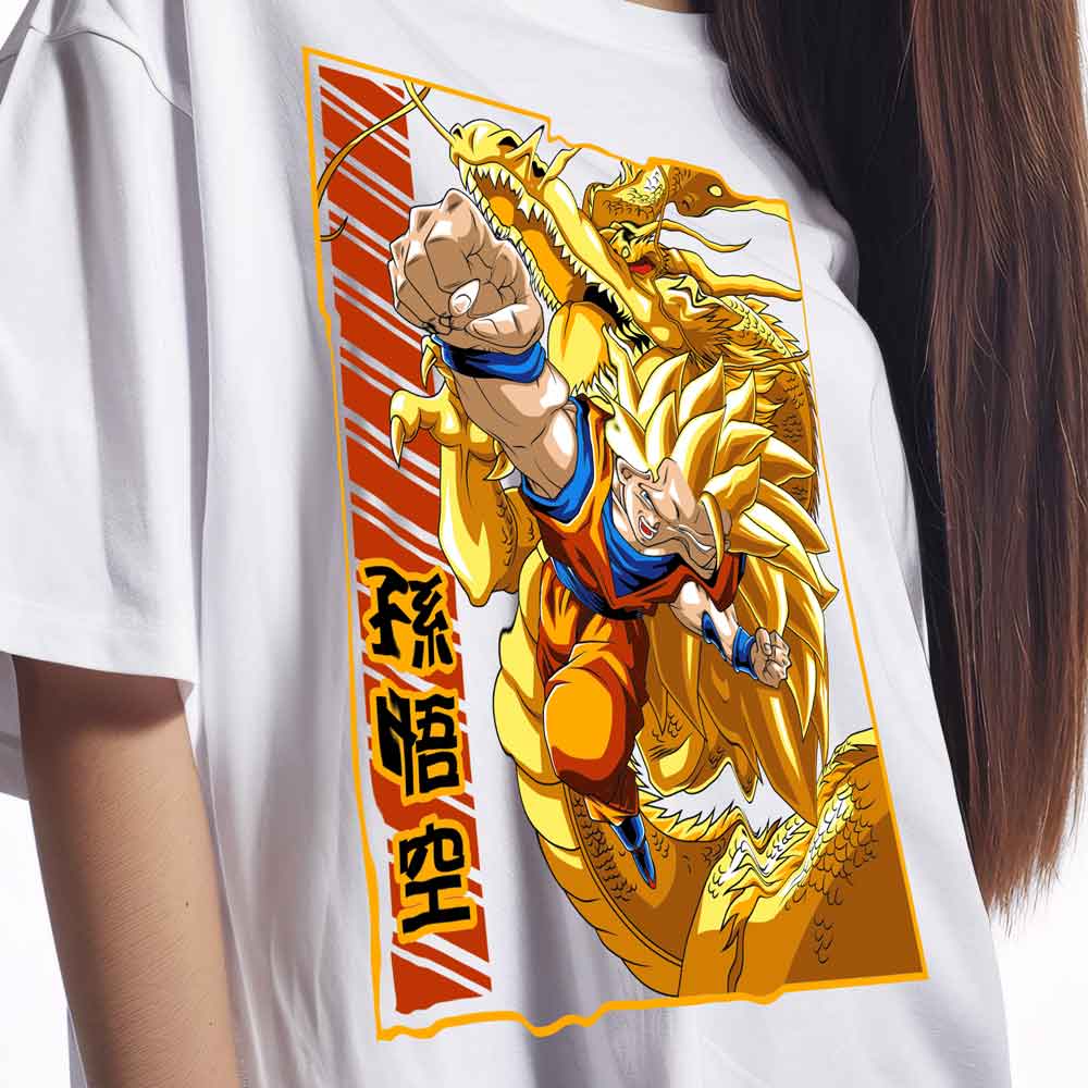 Dragon Ball Z - Tshirt SS3 Goku / Customisable