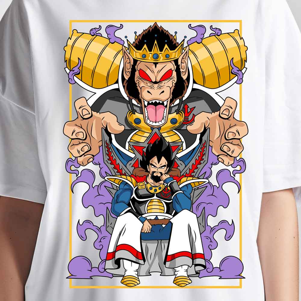 Dragon Ball Z - Tshirt Vegeta King Father / Customisable