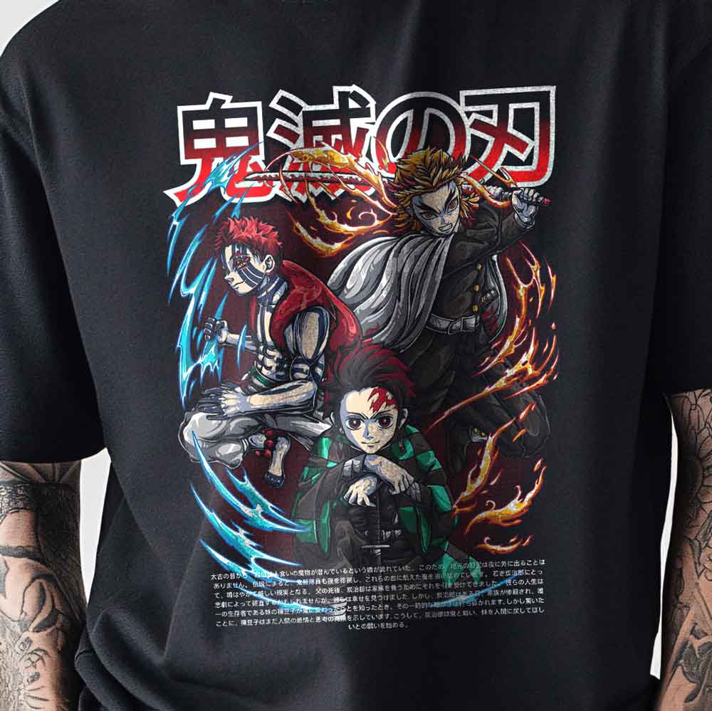 Démon Slayer - T-shirt Demon’s Breath / Customisable