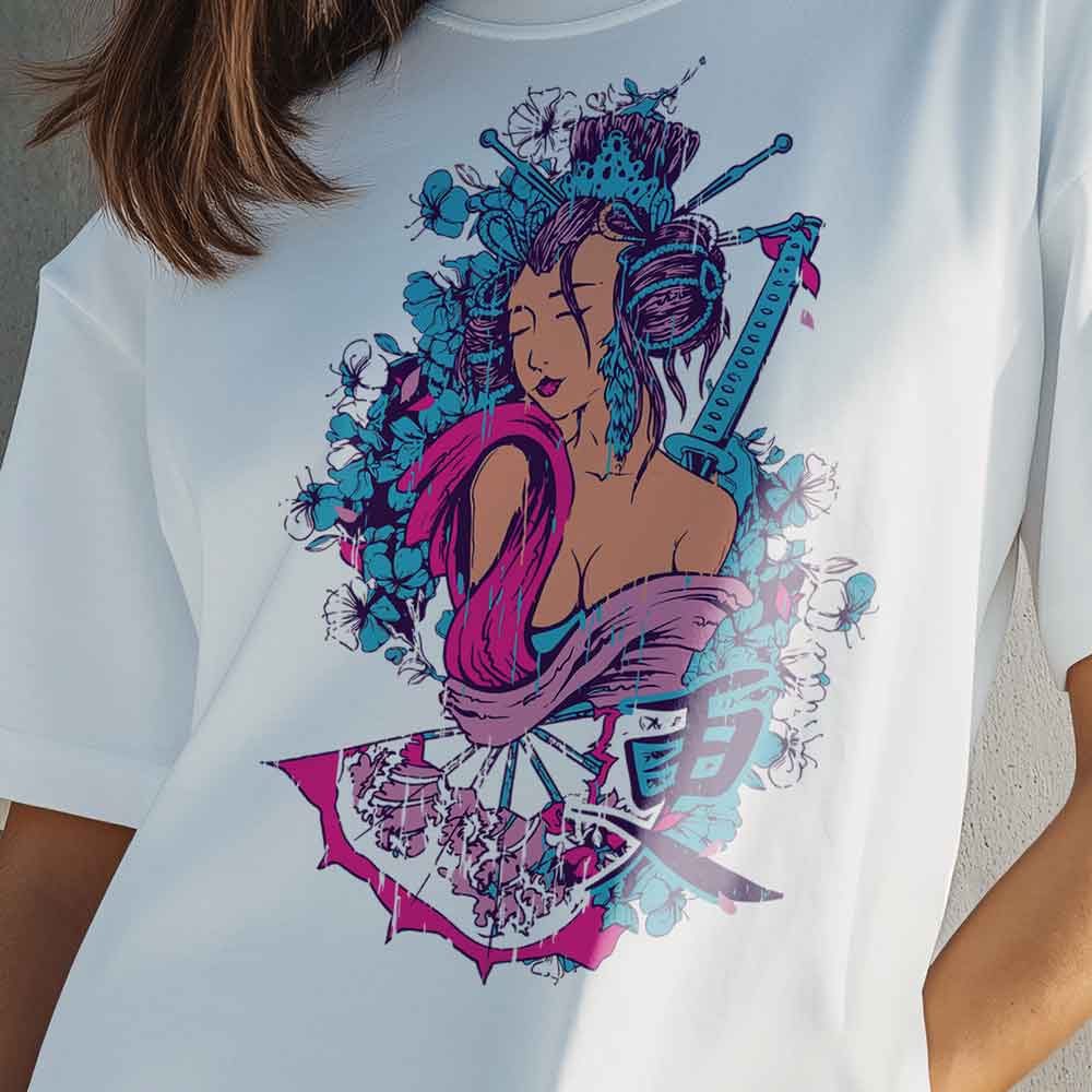 Hentai - T-shirt Geisha