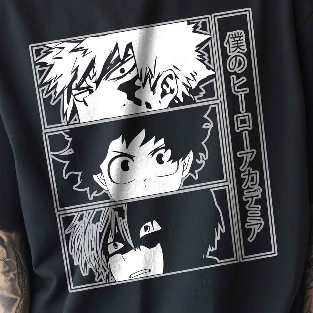 My Hero Academia - T-shirt Izuku Triptik