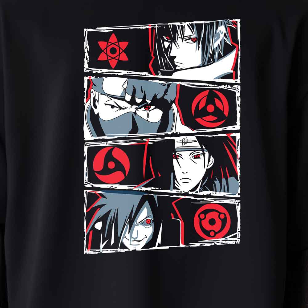 Naruto - T-shirt Sasuke Kakashi