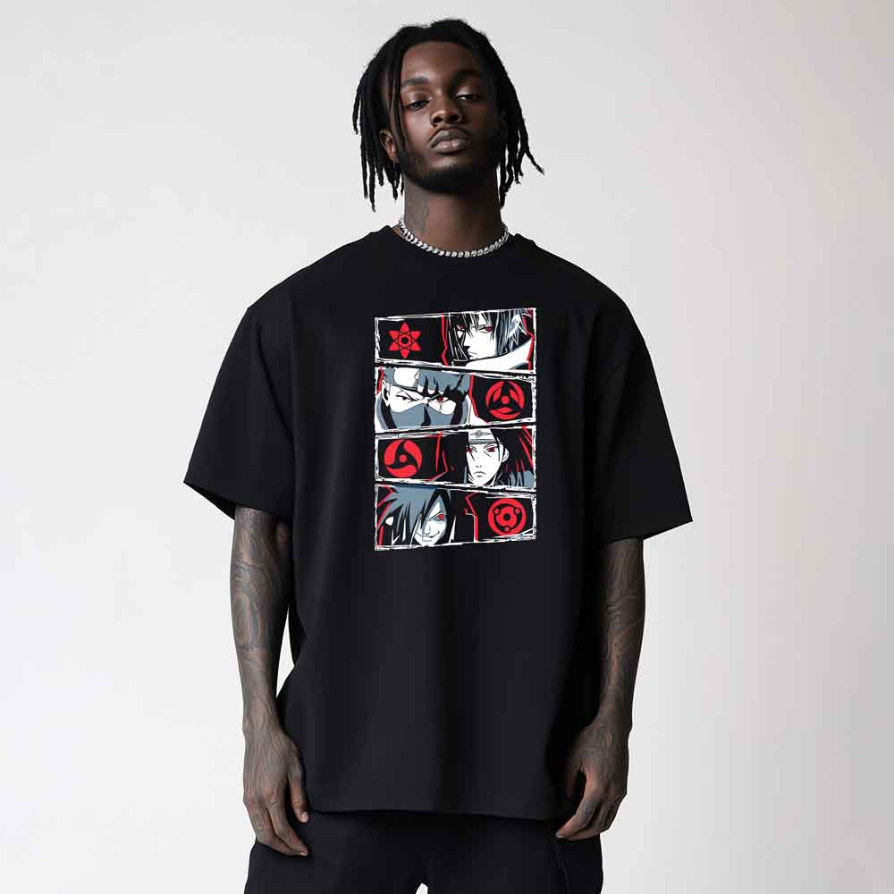 Naruto - T-shirt Sasuke Kakashi