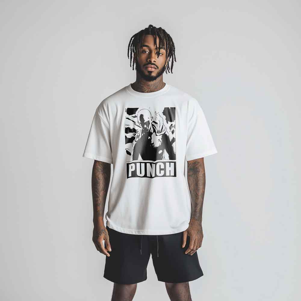 One Punch Man - T-shirt B&W